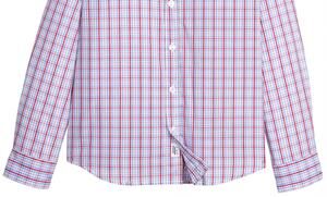 NEW LITTLE ENGLISH kids' button down shirt in patriotic plaid